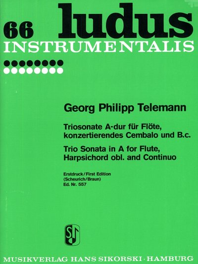 G.P. Telemann: Triosonate für Flöte, konzertierendes Cembalo und B.c. A-Dur TWV42:A6