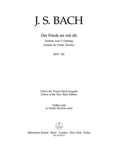 J.S. Bach: Der Friede sei mit dir BWV 158