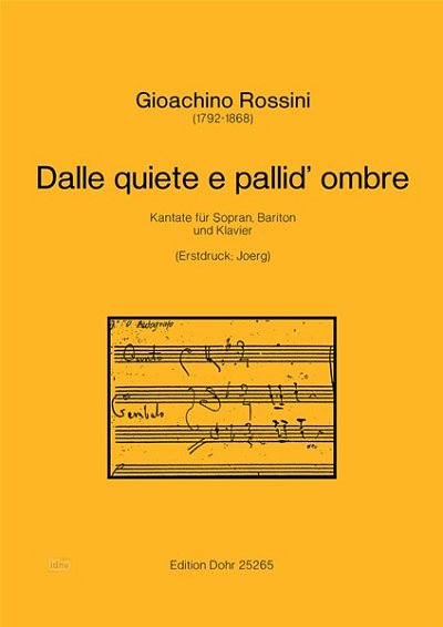 G. Rossini: Dalle quiete e pallid' ombre (Part.)