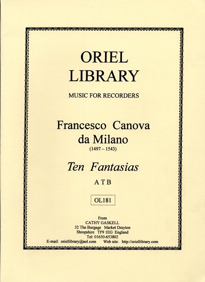 F. da Milano: 10 Fantasias