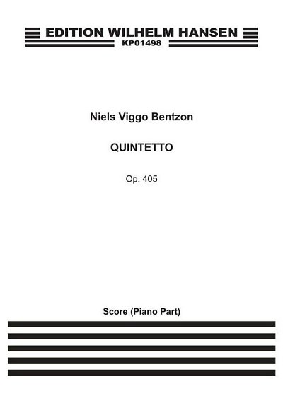 N.V. Bentzon: Quintetto Op.405 4flt/Pf Sc