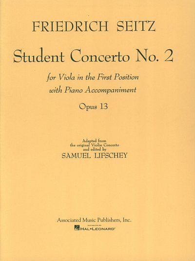 F. Seitz: Student Concerto No. 2 Opus 13, VaKlv (Bu)