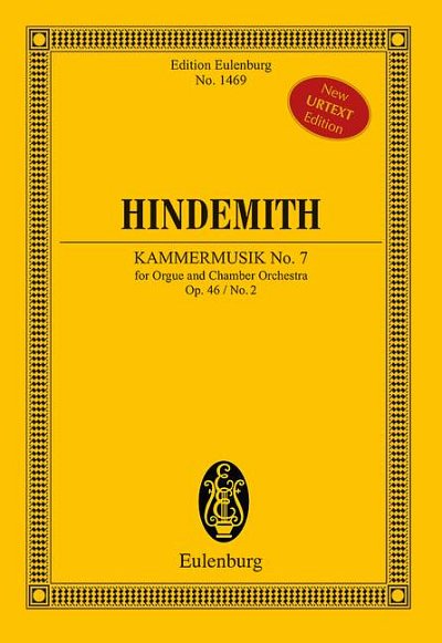 DL: P. Hindemith: Kammermusik No. 7, OrgKamo (Stp)