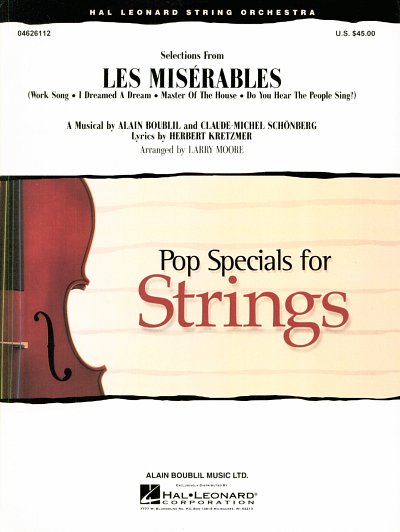 C.-M. Schoenberg: Selections from Les Misera, StrOrch (Pa+St