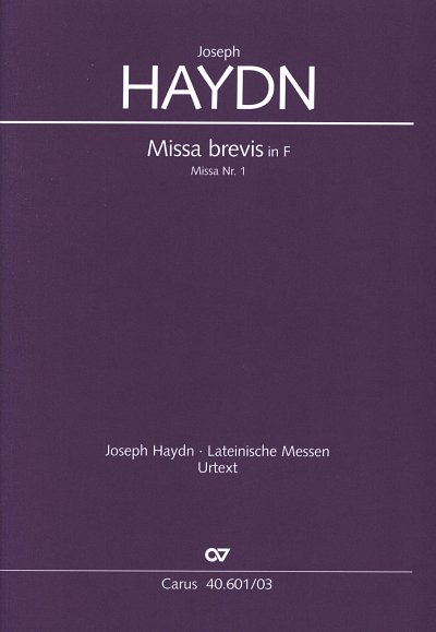 J. Haydn: Missa brevis in F Hob. XXII:1, 2GsGcjOrch (KA)