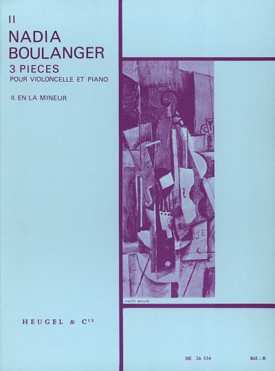 N. Boulanger: Trois Pièces No. 2 en la mi, VcKlav (KlavpaSt)