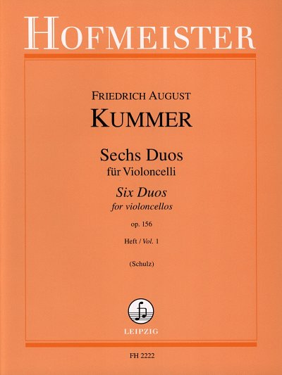 F.A. Kummer: Sechs Duos 1 op. 156, 2Vc (Sppa)