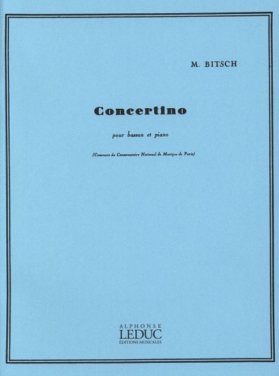 M. Bitsch: Concertino, FagKlav (Bu)