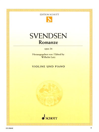 J. Svendsen: Romanze op. 26, VlKlav (KA+St)