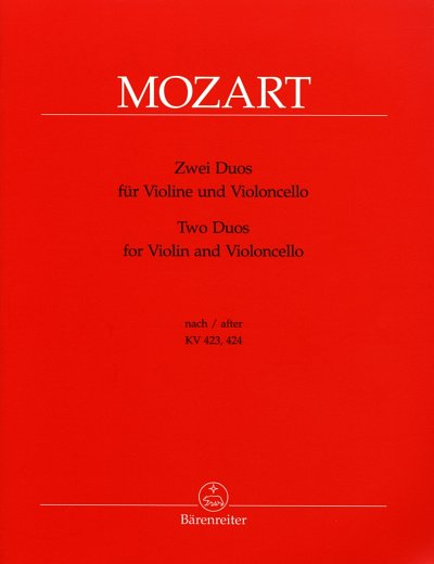 W.A. Mozart: Zwei Duos, VlVc (Pa+St)