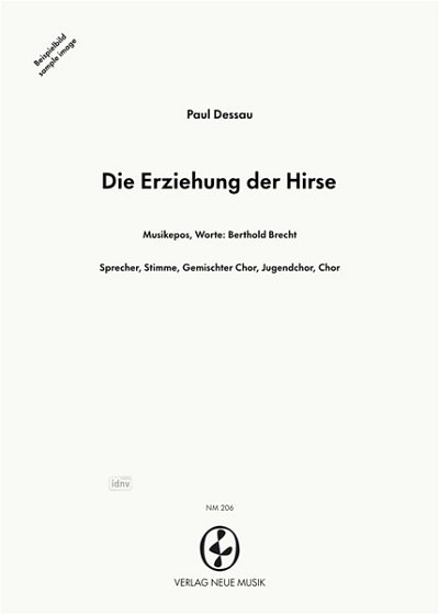 P. Dessau: Die Erziehung der Hirse (Stp)