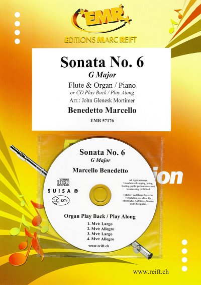 B. Marcello: Sonata No. 6, FlKlav/Org (+CD)