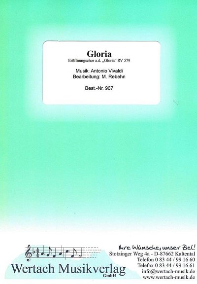 A. Vivaldi: Gloria, Blaso (Dir+St)