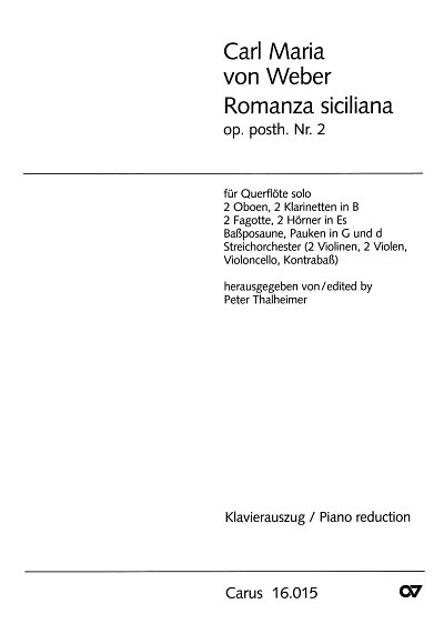 C.M. von Weber: Romanza siciliana op. posth. Nr. 2 / Klavier