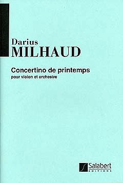 D. Milhaud: Concertino De Printemps Violon Poche  (Stp)