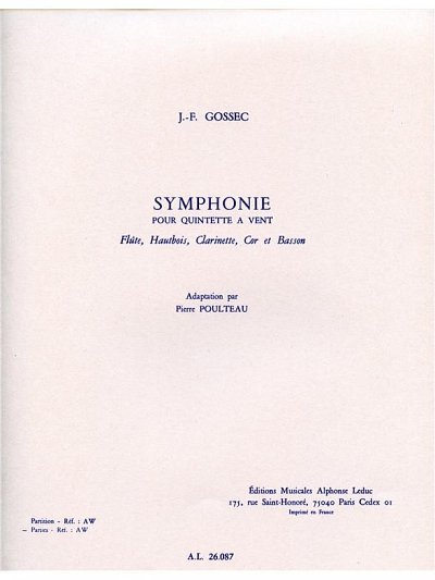 François-Joseph Gossec: Symphonie (Stsatz)