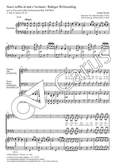 DL: J. Haydn: Soavi zeffiri al mar c'invitano E-Du, GCh4 (Pa