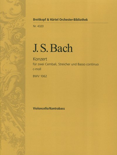 J.S. Bach: Konzert c-Moll BWV 1062 f 2 Cemb, Vc/Kb