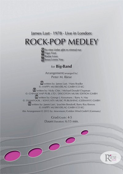 J. Last: Rock-Pop Medley, Bigb (Pa+St)