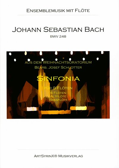 J.S. Bach: Sinfonia C-Dur, 8Fl (Pa+St)