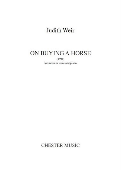 J. Weir: On Buying A Horse