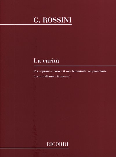 G. Rossini: La Carità (Part.)