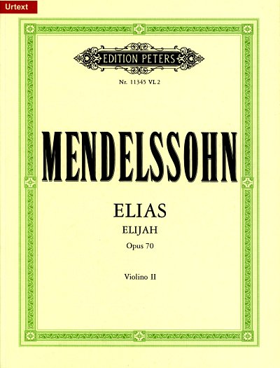 AQ: F. Mendelssohn Barth: Elias op. 70, SolGChOrch (B-Ware)