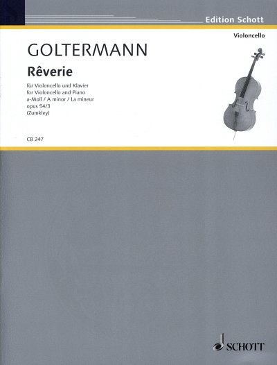 G. Goltermann: Rêverie a-Moll op. 54/3 , VcKlav