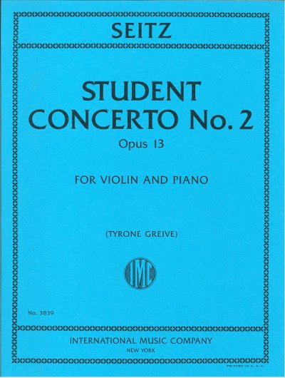 F. Seitz: Student Concerto No. 2 op. 13, VlKlav (KlavpaSt)