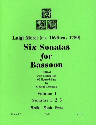 Merci Luigi: 6 Sonaten 1 (Nr 1-3)