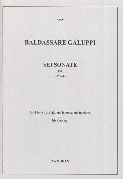B. Galuppi: 6 Sonate per Cembalo, Cemb