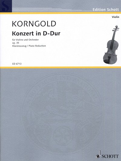 AQ: E.W. Korngold: Konzert  D-Dur op. 35, VlOrch (K (B-Ware)