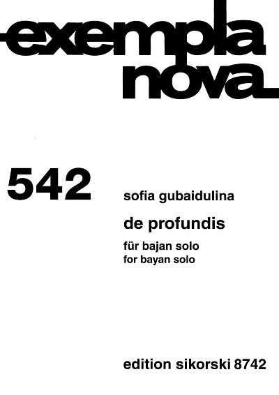 S. Gubaidulina: De profundis für Bajan solo, Akk/Bajan