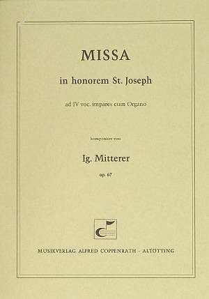 I. Mitterer: Missa in honorem S. Joseph op. , GchOrg (Part.)