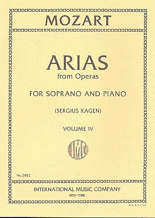 W.A. Mozart: Arie Per Soprano Da Opere (40) Vol. 4, GesKlav