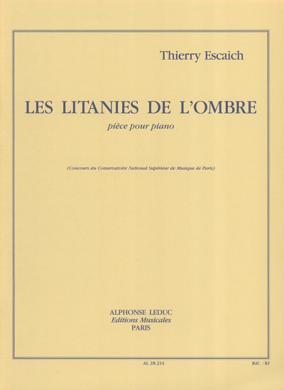 T. Escaich: Litanies De L'Ombre, Klav