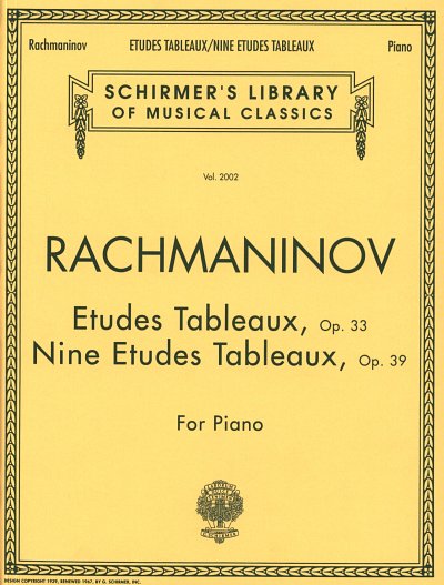 S. Rachmaninow: Etudes Tableaux Op 33 + 9 Etudes Tableaux 39
