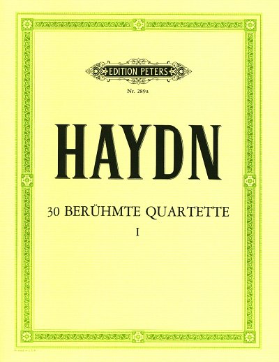 J. Haydn: Streichquartette - Band 1, 2VlVaVc (Stsatz)