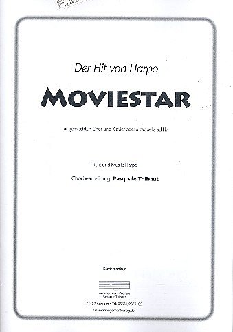 Harpo: Moviestar für gem Chor a cappella (Part.)