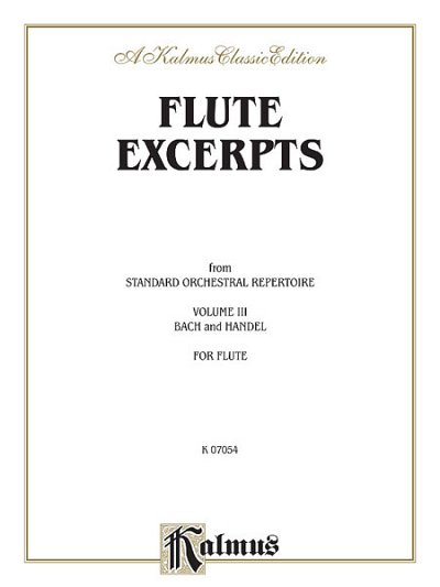 Flute Excerpts, Book III, Fl