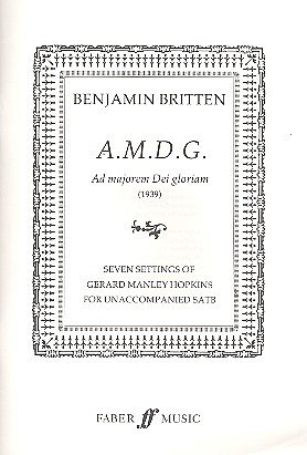 B. Britten: Ad Majorem Dei Gloriam, GchKlav (Chpa)