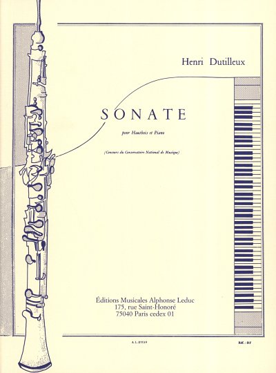 H. Dutilleux: Sonate pour Hautbois et Pia, ObKlav (KlavpaSt)