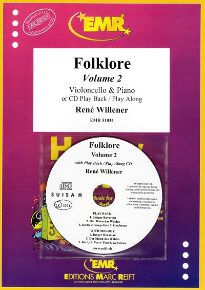 R. Willener: Folklore Volume 2, VcKlav (+CD)