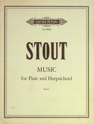 Stout Alan: Music for flute and harpsichord (1965)