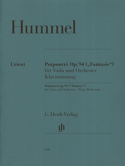 J.N. Hummel: Potpourri (Fantasie) fuer Viola, VlaKlav (KA+St