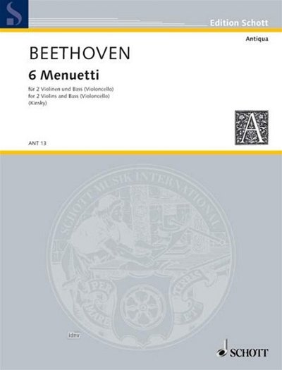 L. v. Beethoven: 6 Menuetti  (Part.)