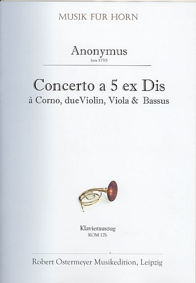Anonymus: Concerto A 5
