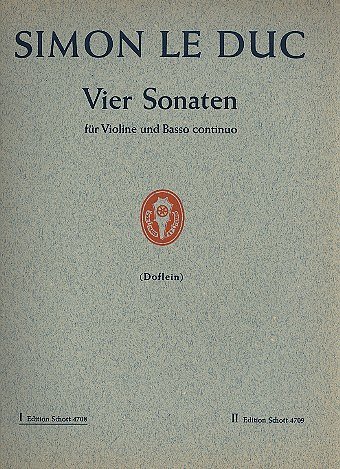 L.D. Simon: 4 Sonaten Band 1