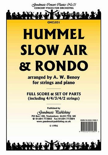J.N. Hummel: Slow Air and Rondo, Stro (Pa+St)