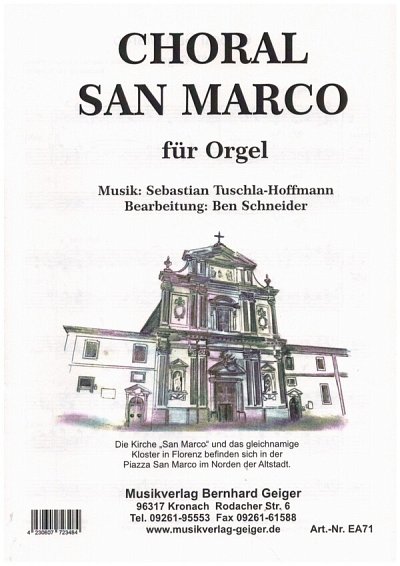 S. Tuschla-Hoffmann: Choral San Marco, Org